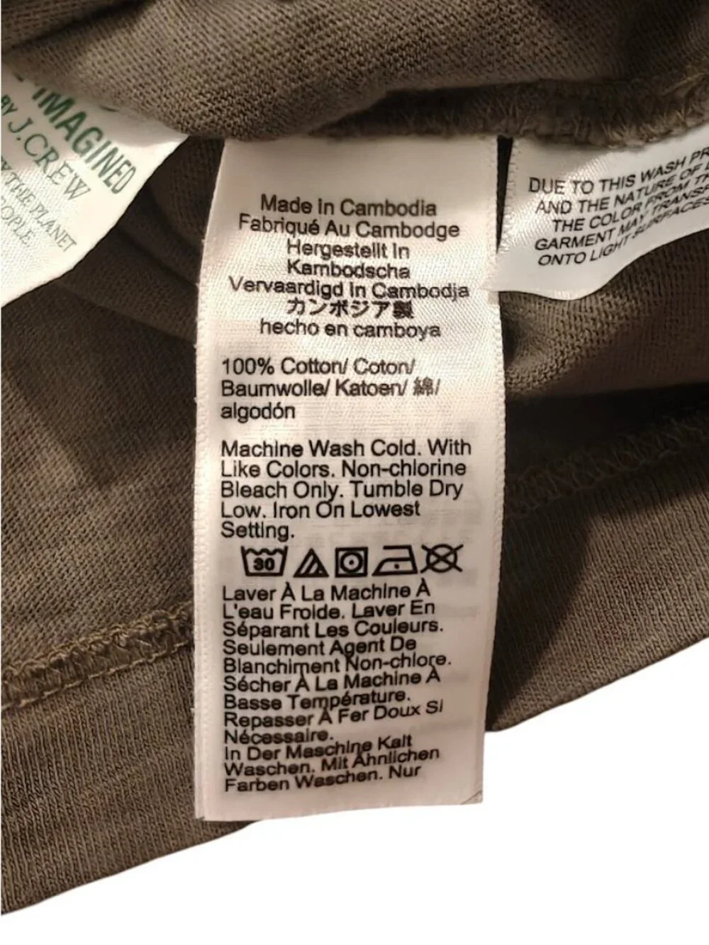 J. Crew Men's Garment Dyed Green XL Short Sleeve Henley Shirt 100 Cotton New